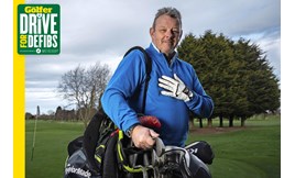 Golfer Steve Ross' life was saved by his playing partners and a defibrillator after he had a cardiac arrest on the golf course.