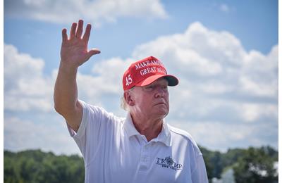 What's it like to play a round of golf with President Donald Trump?