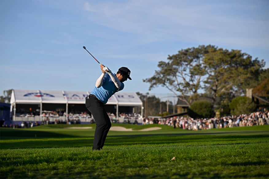 Matthieu Pavon played an impressive shot from the rough on 18 to set up a closing birdie for the win